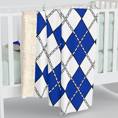 Uruguay Retro Argyle Blanket Throw