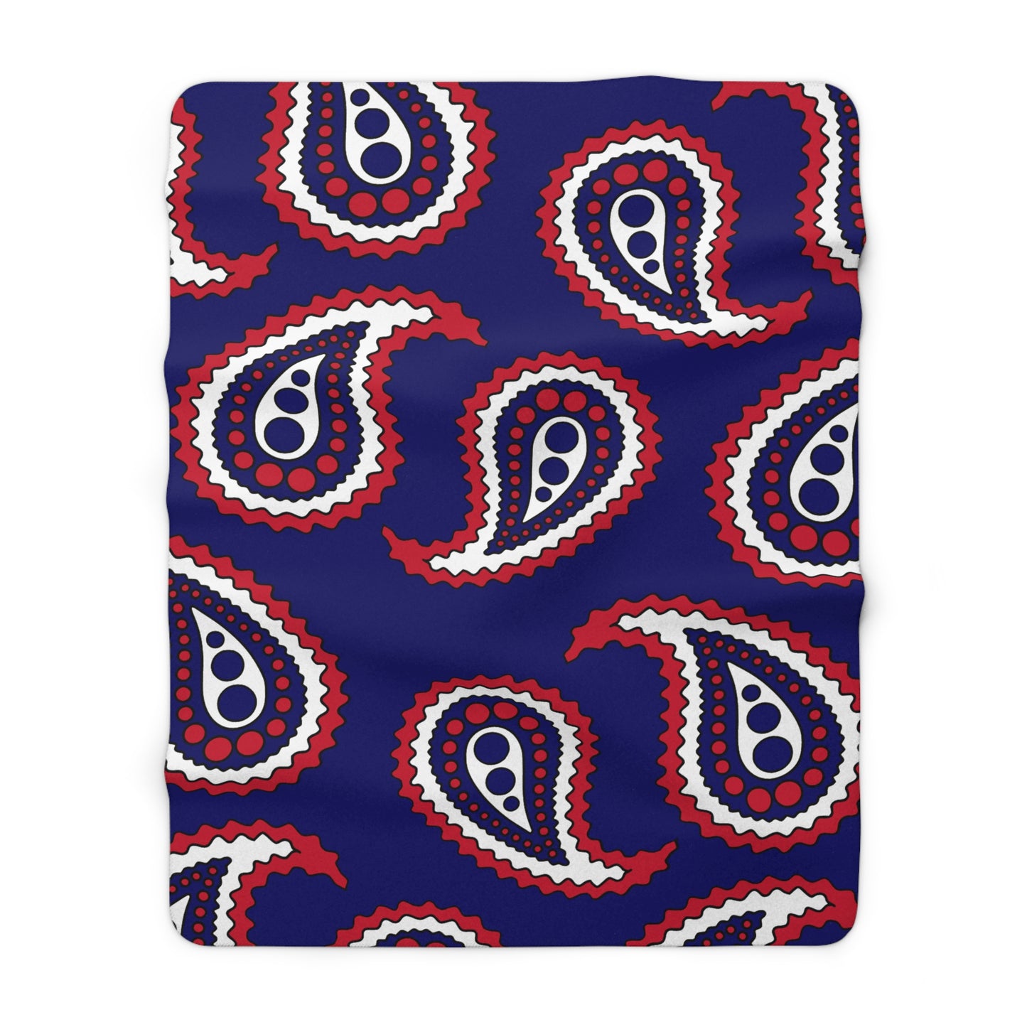 South Georgia And The South Sandwich Islands Retro Paisley Blanket Throw
