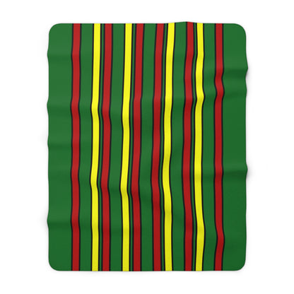 Senegal Retro Stripes Blanket Throw