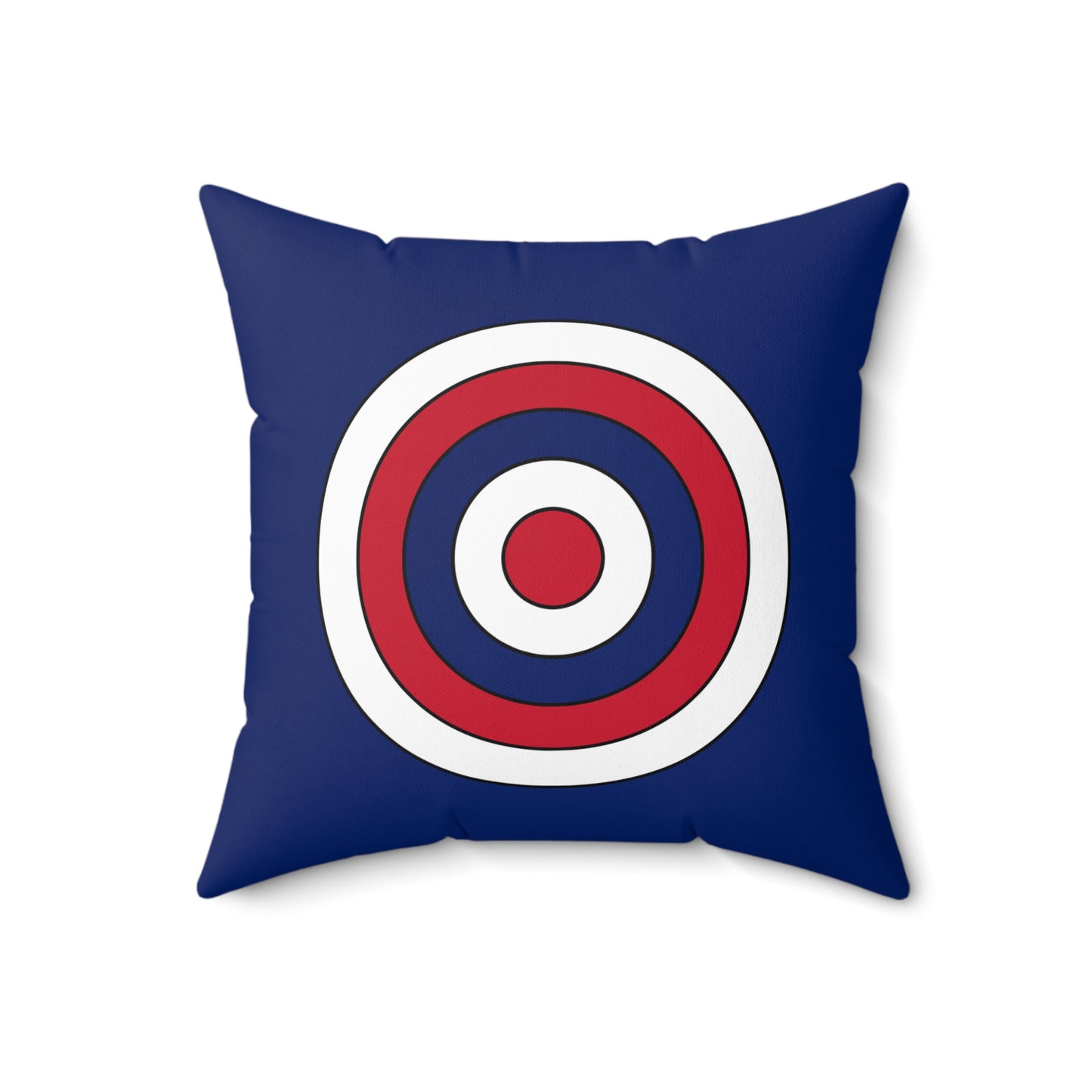 Ascension Island Retro Target Cushion Pillow