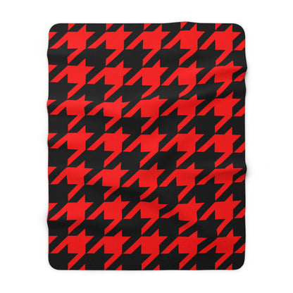 Albania Retro Houndstooth Blanket Throw