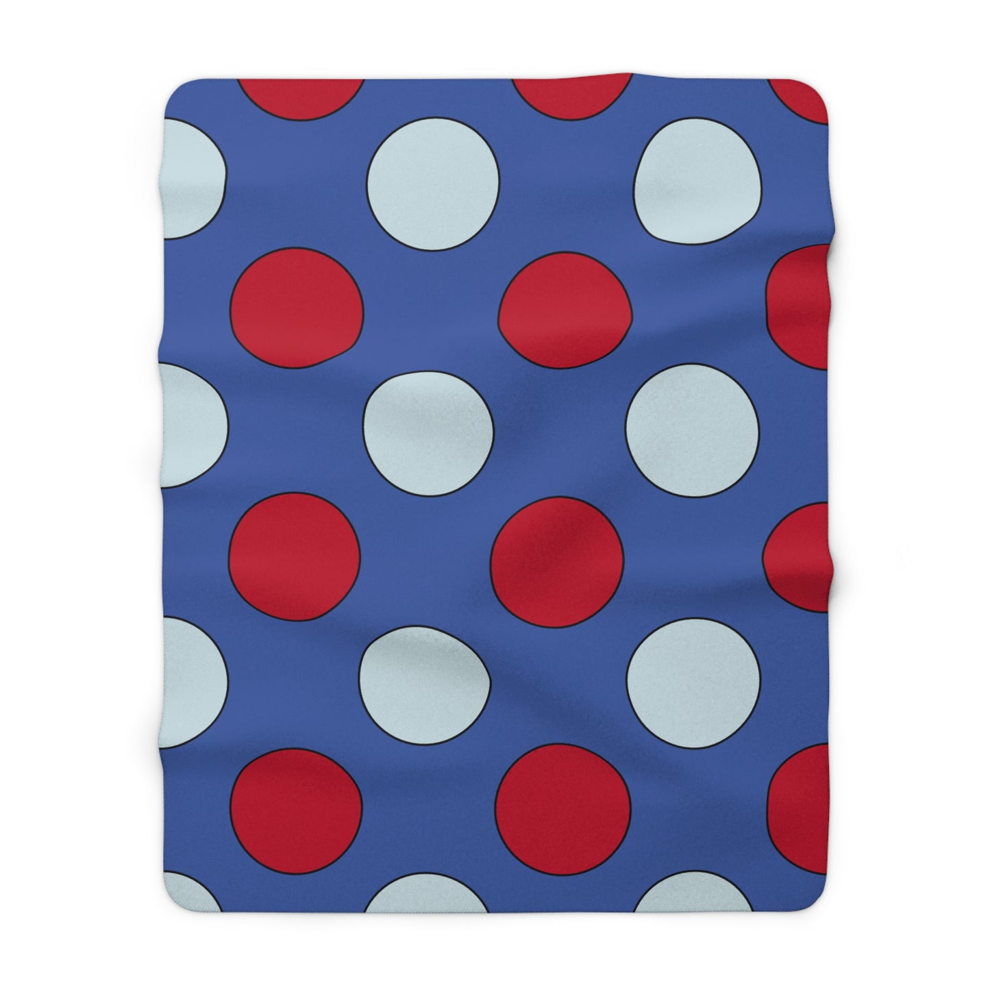 Guam Retro Polka Dots Blanket Throw