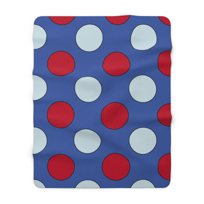 Guam Retro Polka Dots Blanket Throw