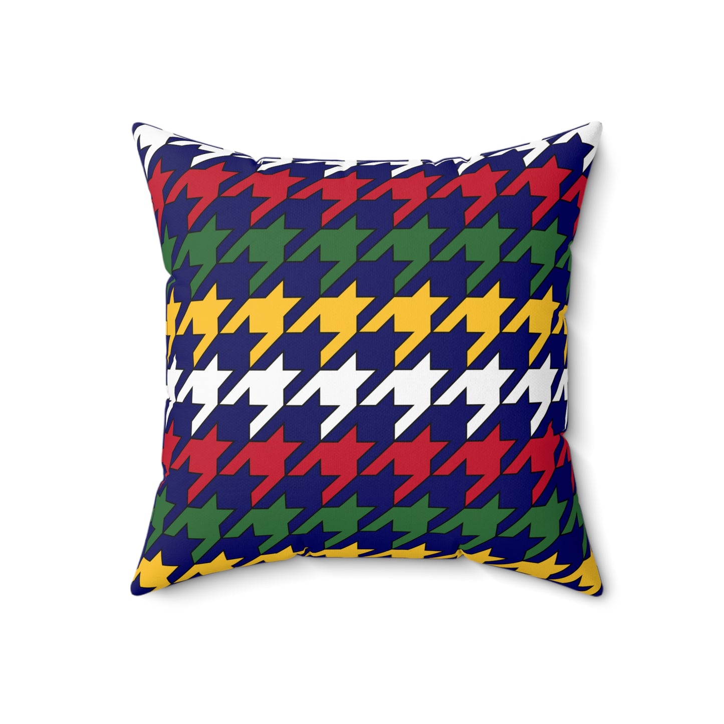 British Virgin Islands Retro Houndstooth Cushion Pillow