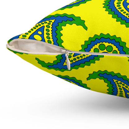 Saint Vincent And The Grenadines Retro Paisley Cushion Pillow