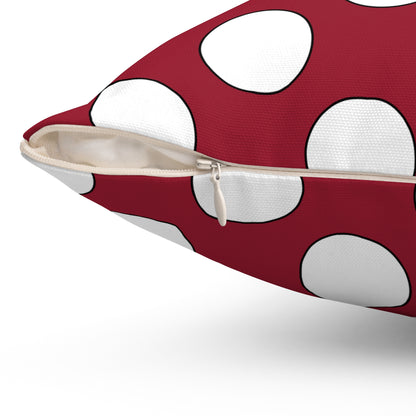 Latvia Retro Polka Dots Cushion Pillow