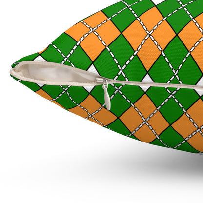 India Retro Argyle Cushion Pillow