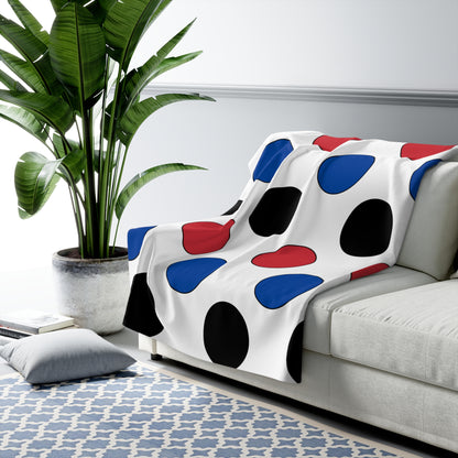 Republic Of Korea Retro Polka Dots Blanket Throw