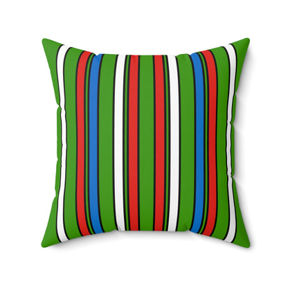 Equatorial Guinea Retro Stripes Cushion Pillow