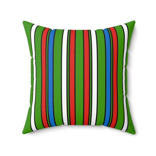 Equatorial Guinea Retro Stripes Cushion Pillow