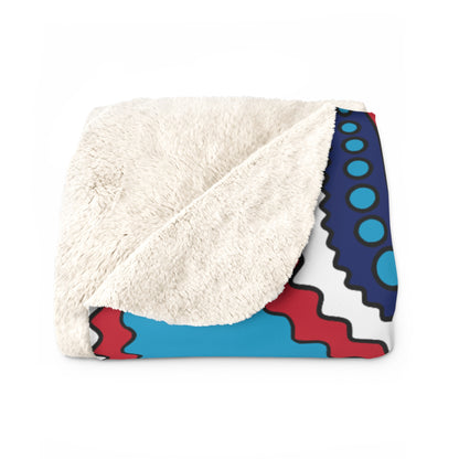 Tuvalu Retro Paisley Blanket Throw