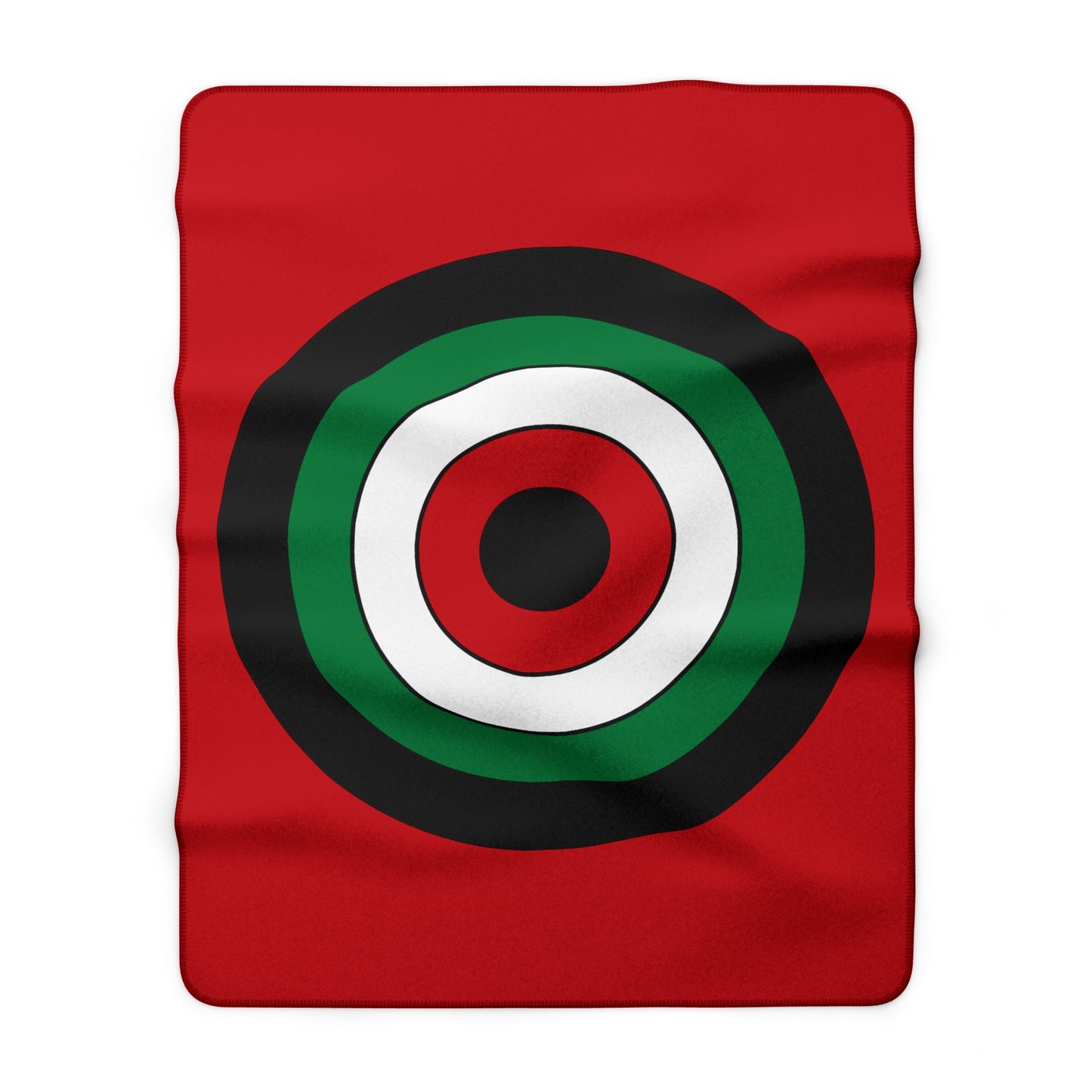 Western Sahara Retro Target Blanket Throw