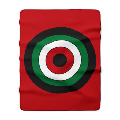 Western Sahara Retro Target Blanket Throw
