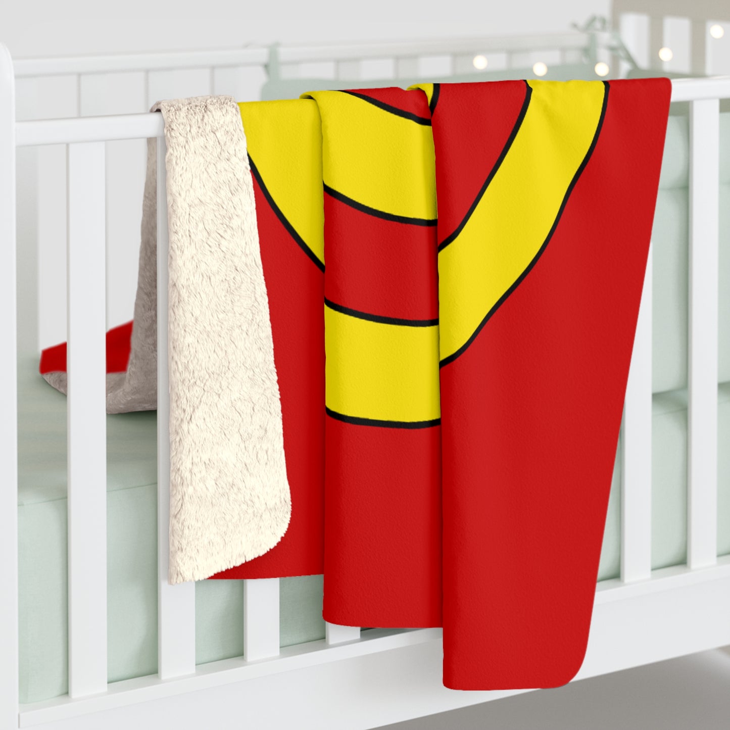 North Macedonia Retro Target Blanket Throw
