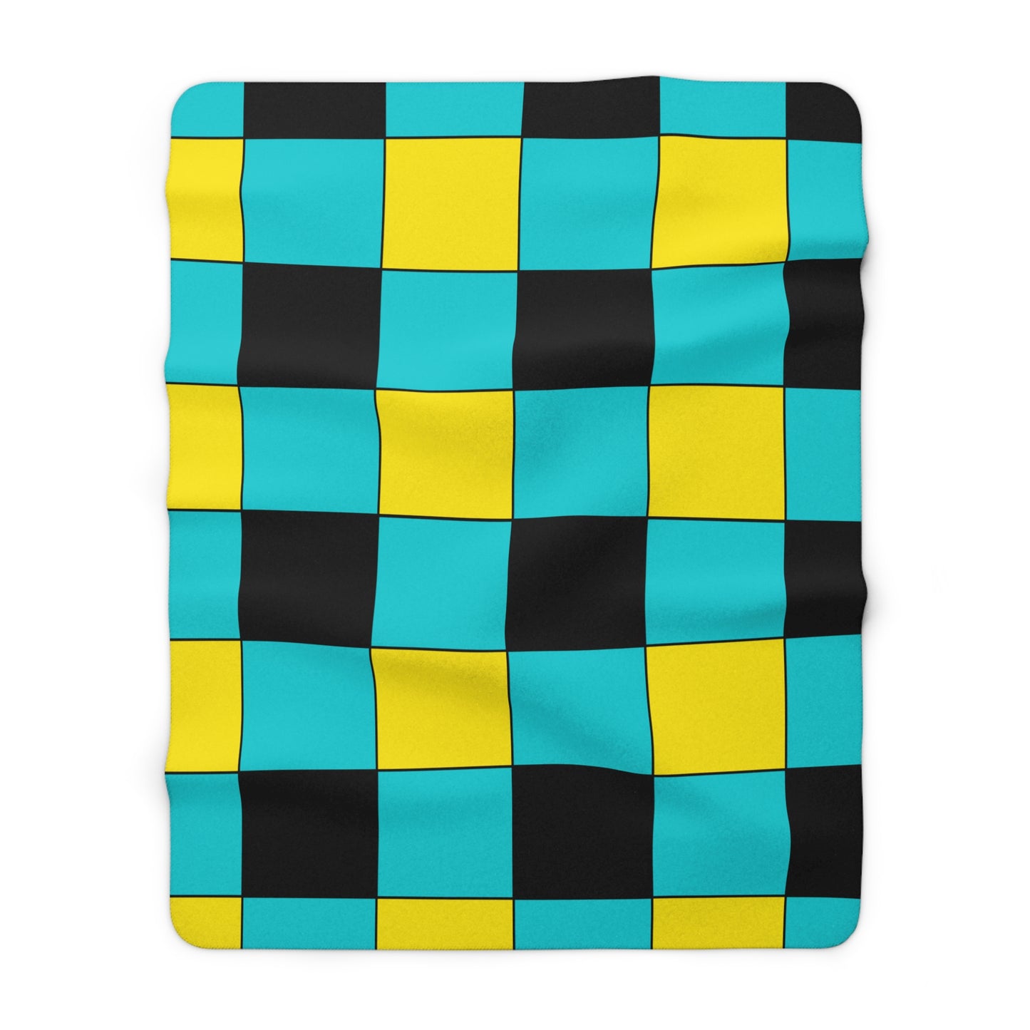 Bahamas Retro Check Blanket Throw