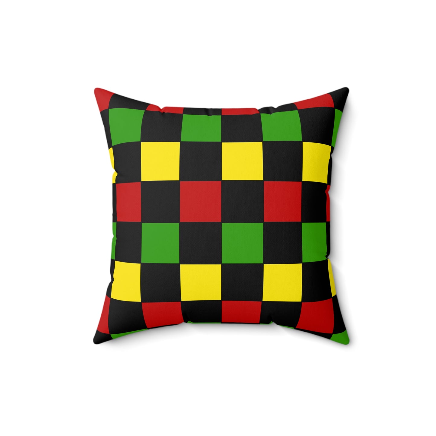 Saint Kitts And Nevis Retro Check Cushion Pillow