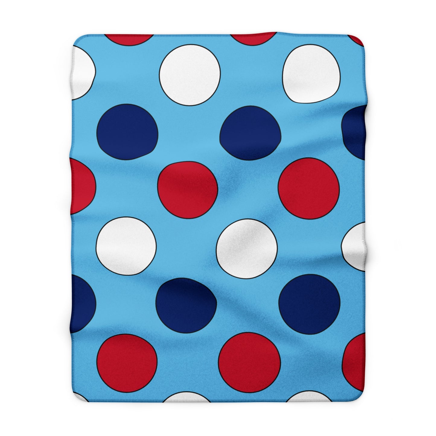 Fiji Retro Polka Dots Blanket Throw