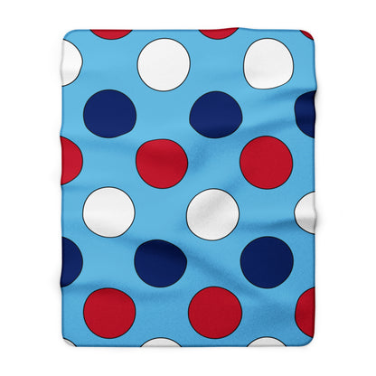 Fiji Retro Polka Dots Blanket Throw