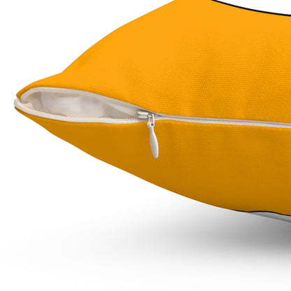 Orange, White Retro Target Cushion Pillow