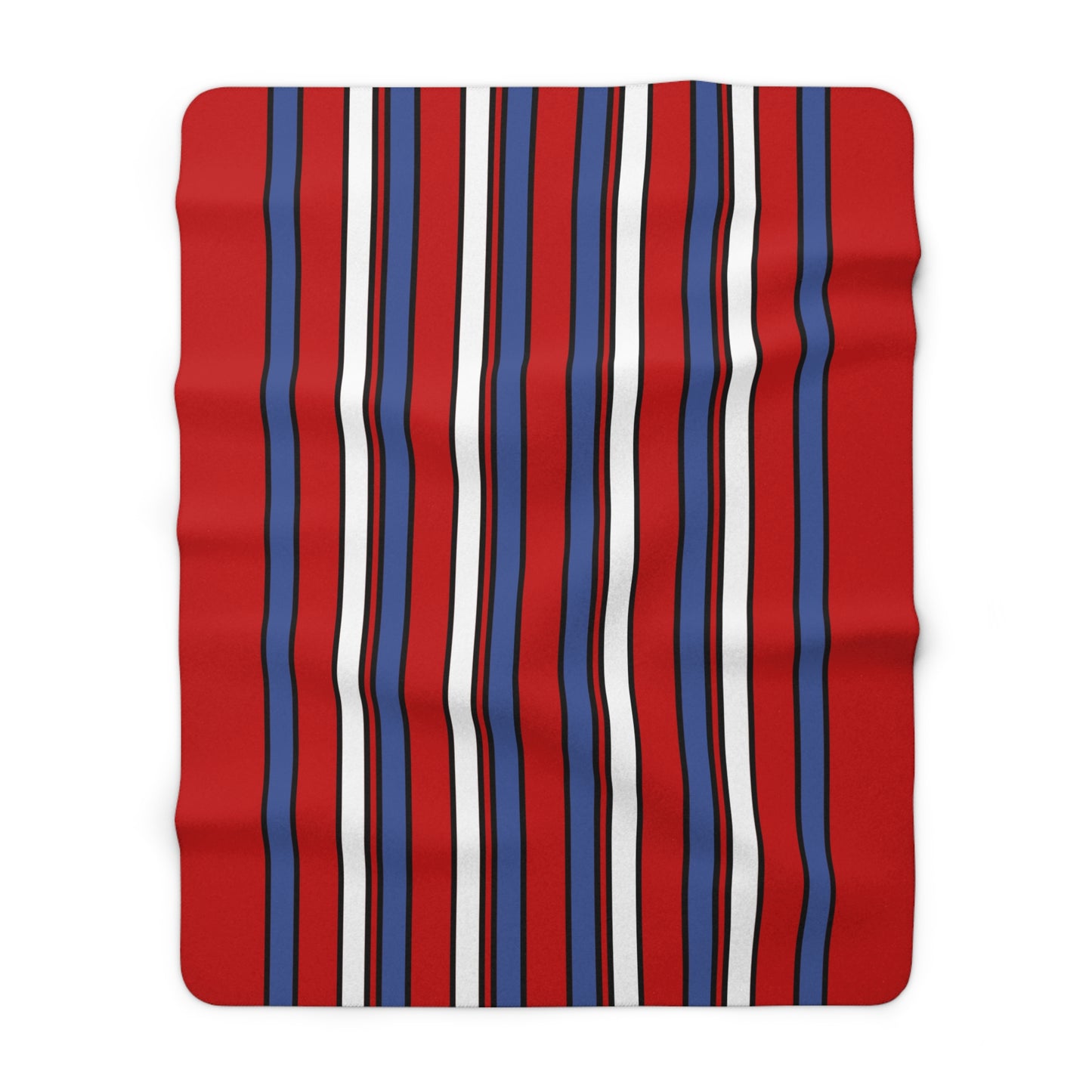 Democratic Peoples Republic Of Korea Retro Stripes Blanket Throw