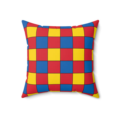 Mongolia Retro Check Cushion Pillow