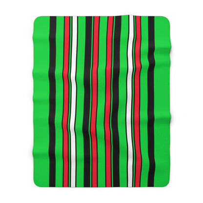 Kuwait Retro Stripes Blanket Throw