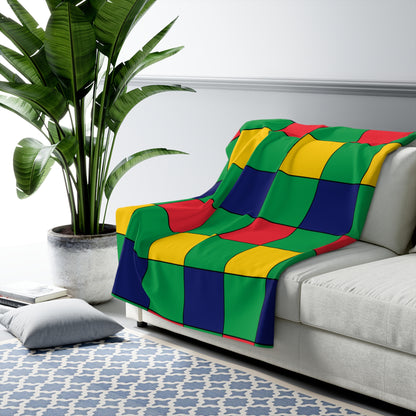 Mauritius Retro Check Blanket Throw