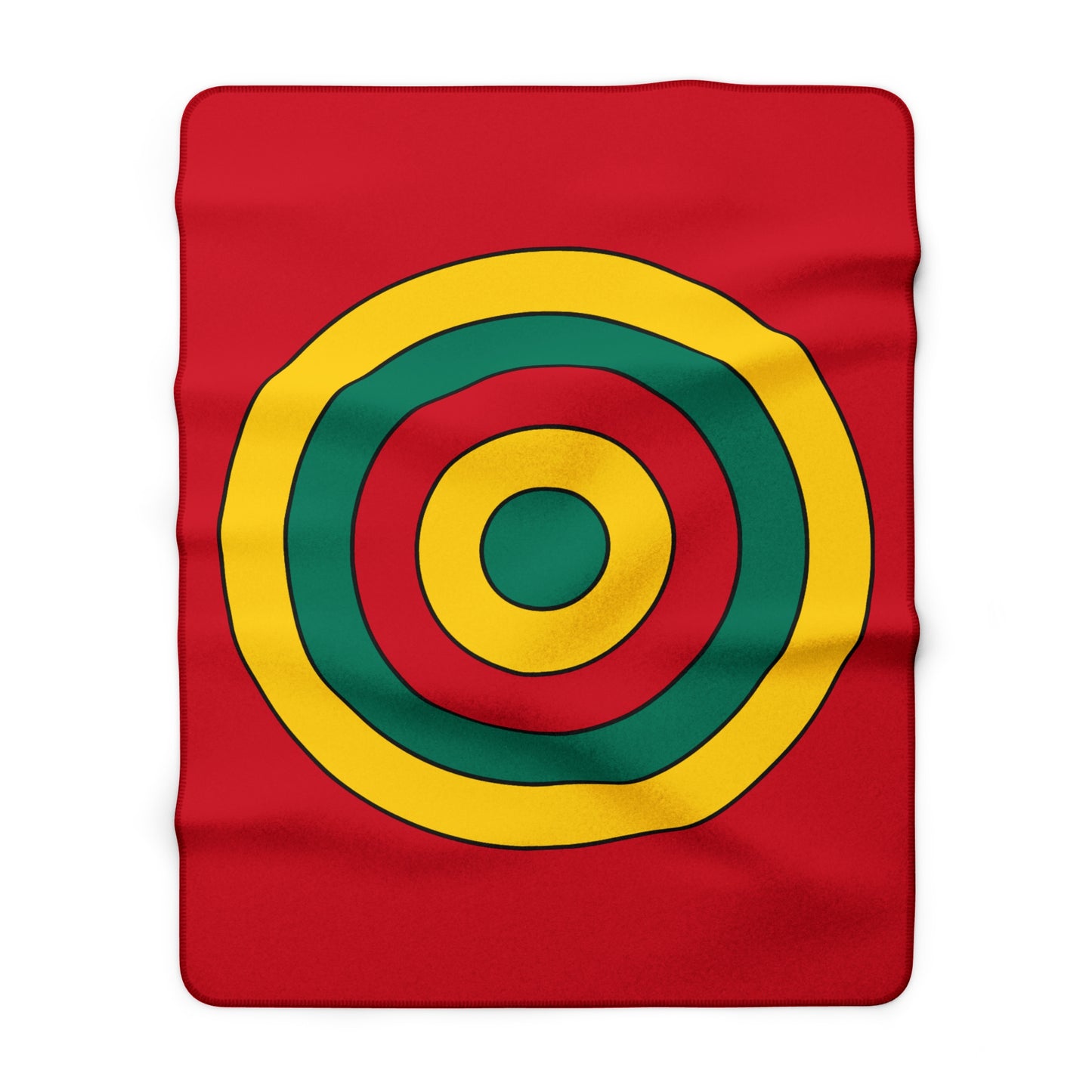 Grenada Retro Target Blanket Throw