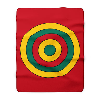 Grenada Retro Target Blanket Throw