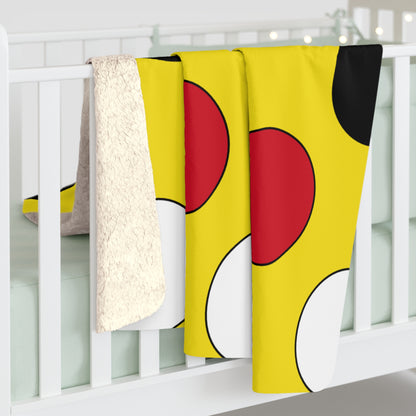 Brunei Darussalam Retro Polka Dots Blanket Throw
