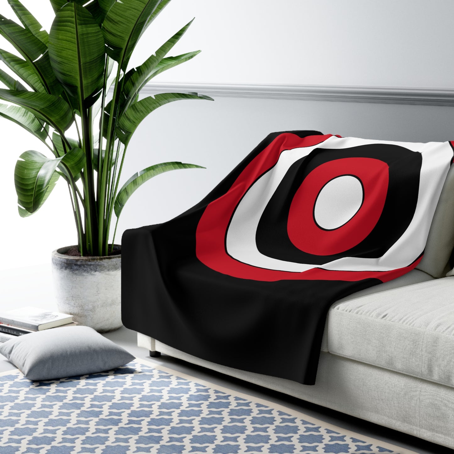 Egypt Retro Target Blanket Throw
