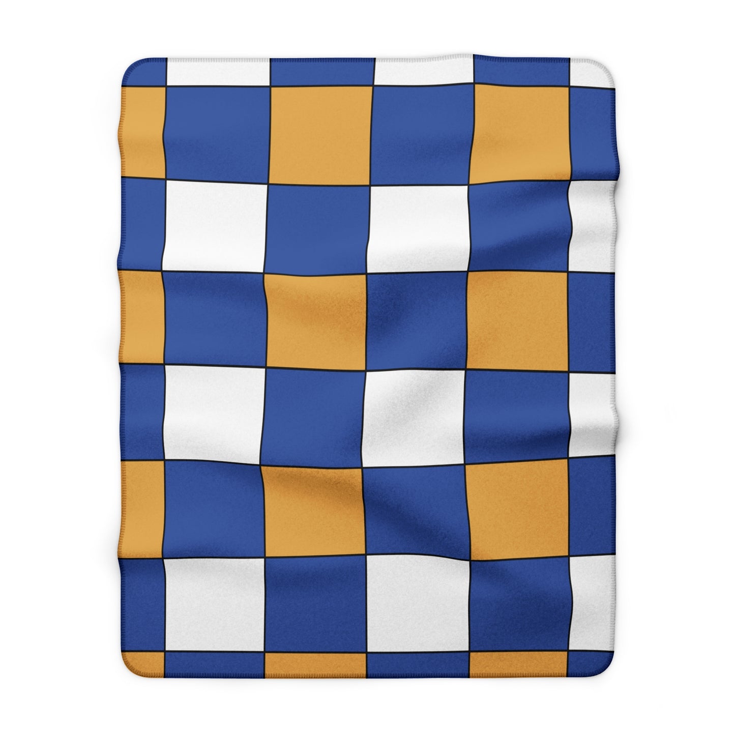 Marshall Islands Retro Check Blanket Throw