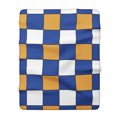 Marshall Islands Retro Check Blanket Throw