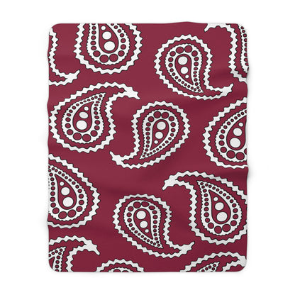 Qatar Retro Paisley Blanket Throw
