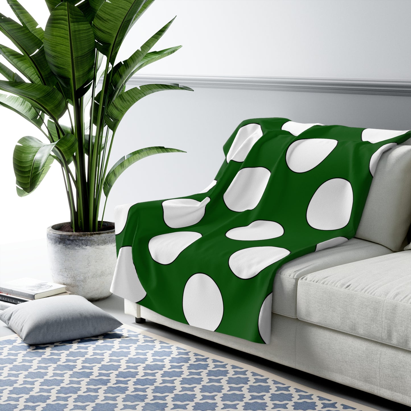 Pakistan Retro Polka Dots Blanket Throw