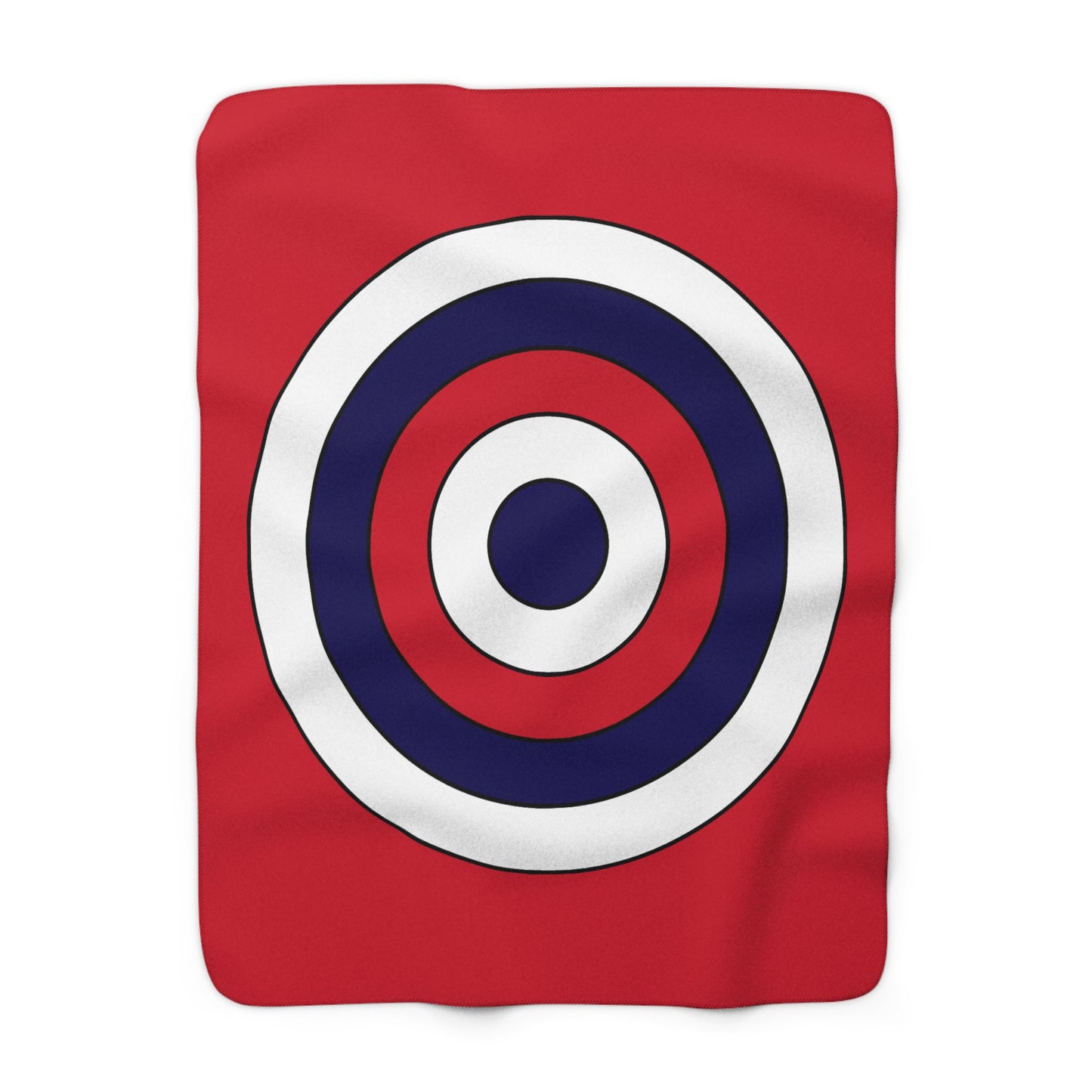 Bermuda Retro Target Blanket Throw