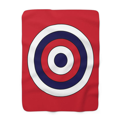 Bermuda Retro Target Blanket Throw