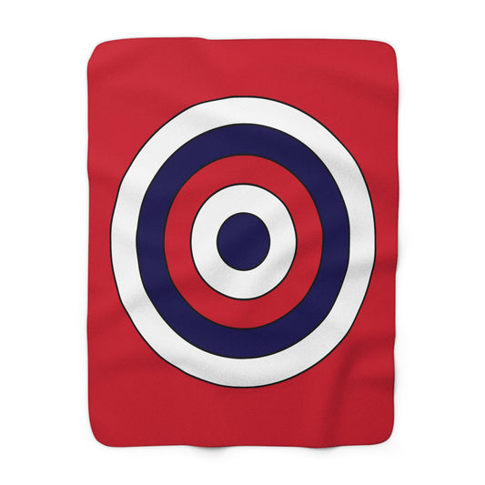 Bermuda Retro Target Blanket Throw