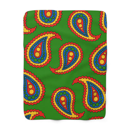 Ethiopia Retro Paisley Blanket Throw