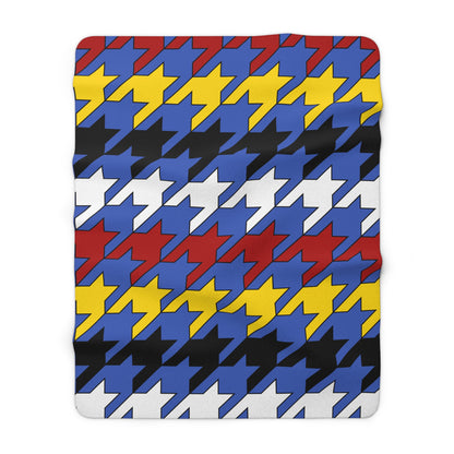 Eswatini Retro Houndstooth Blanket Throw