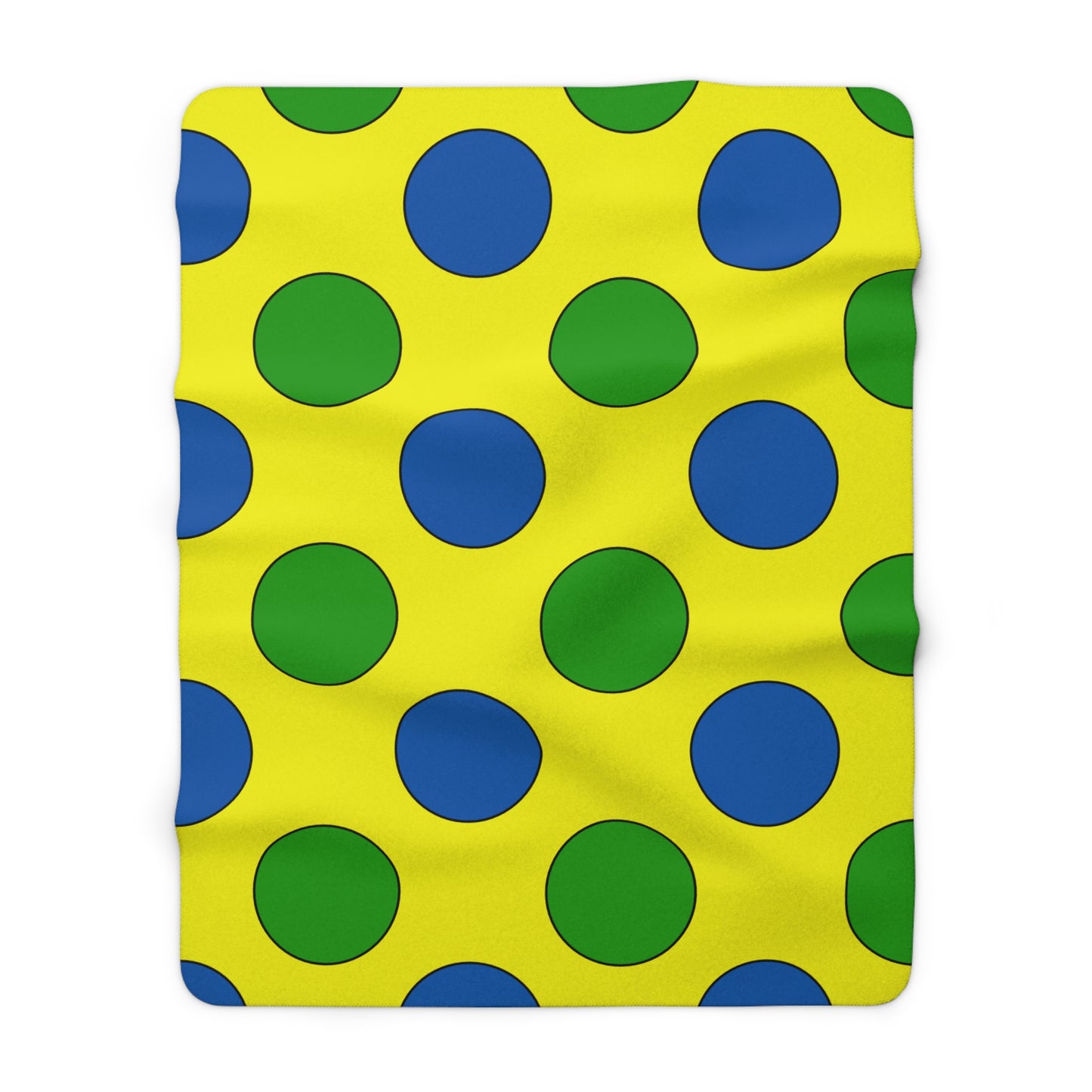 Saint Vincent And The Grenadines Retro Polka Dots Blanket Throw