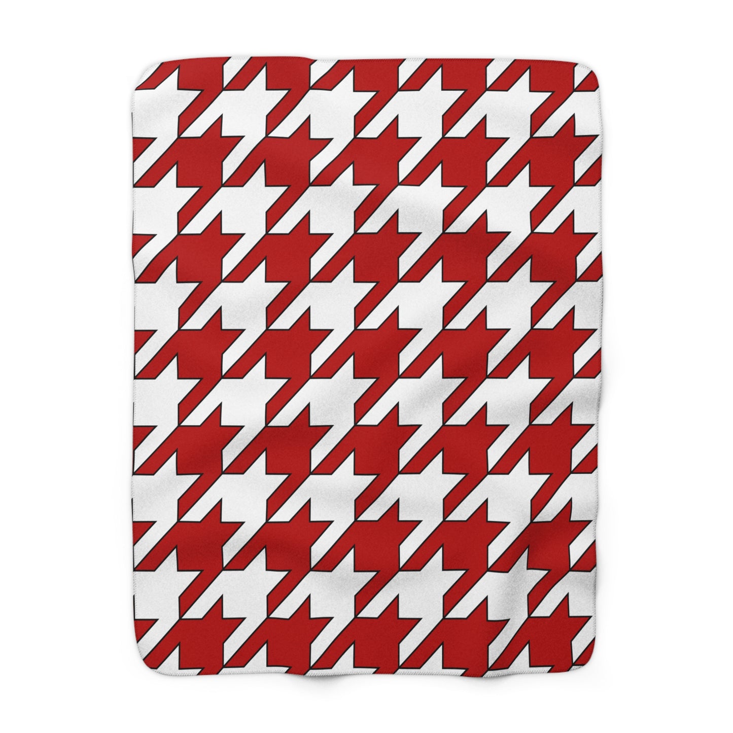 Isle Of Man Retro Houndstooth Blanket Throw