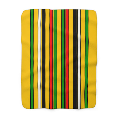 Mozambique Retro Stripes Blanket Throw