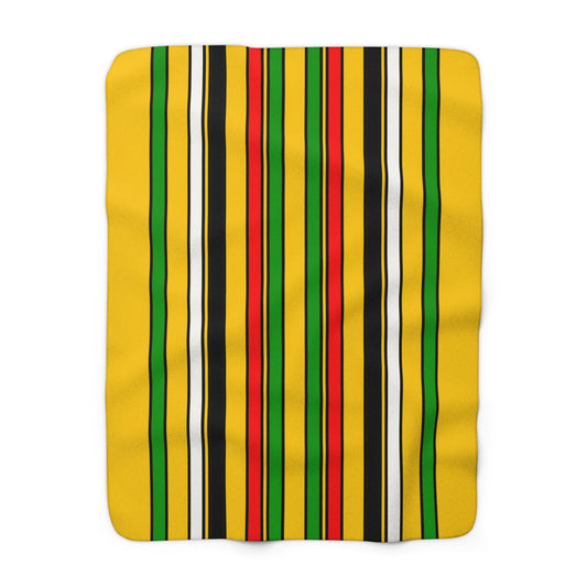 Mozambique Retro Stripes Blanket Throw