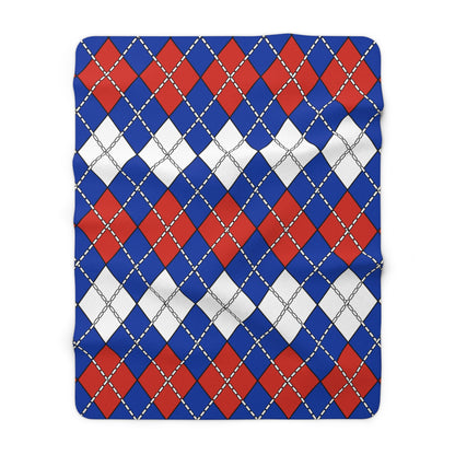 Russia Retro Argyle Blanket Throw