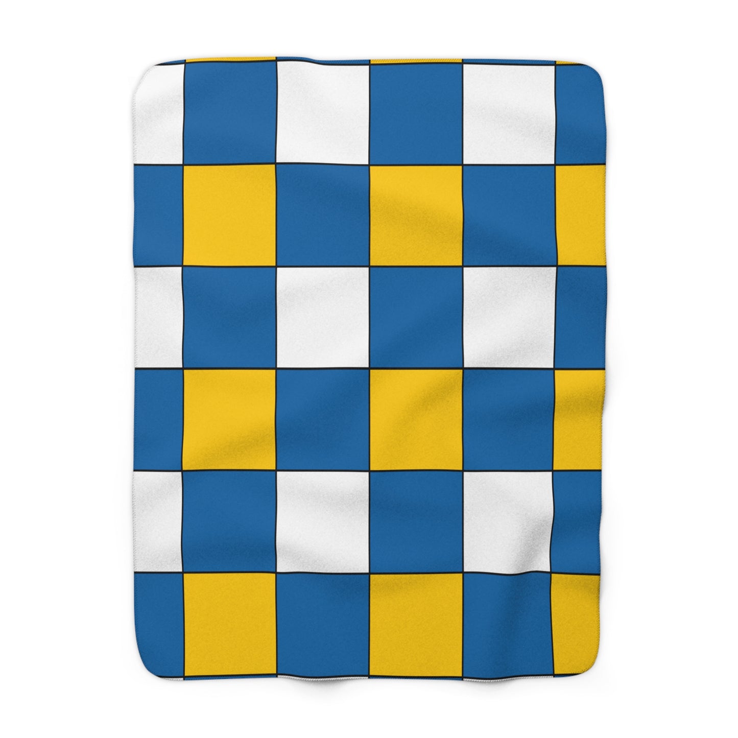Canary Islands Retro Check Blanket Throw