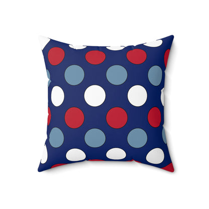 Falkland Islands Retro Polka Dots Cushion Pillow