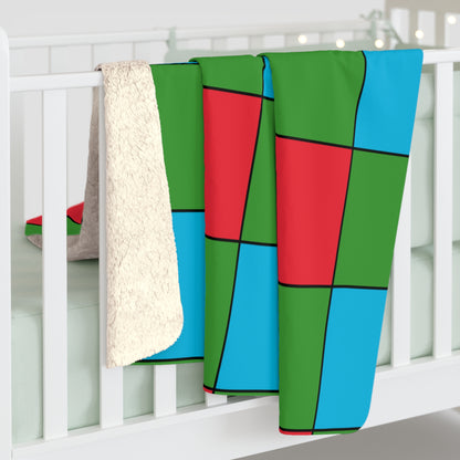 Azerbaijan Retro Check Blanket Throw