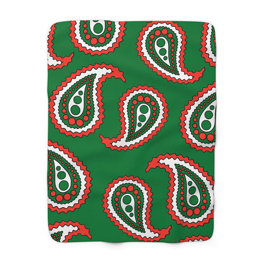 Madagascar Retro Paisley Blanket Throw