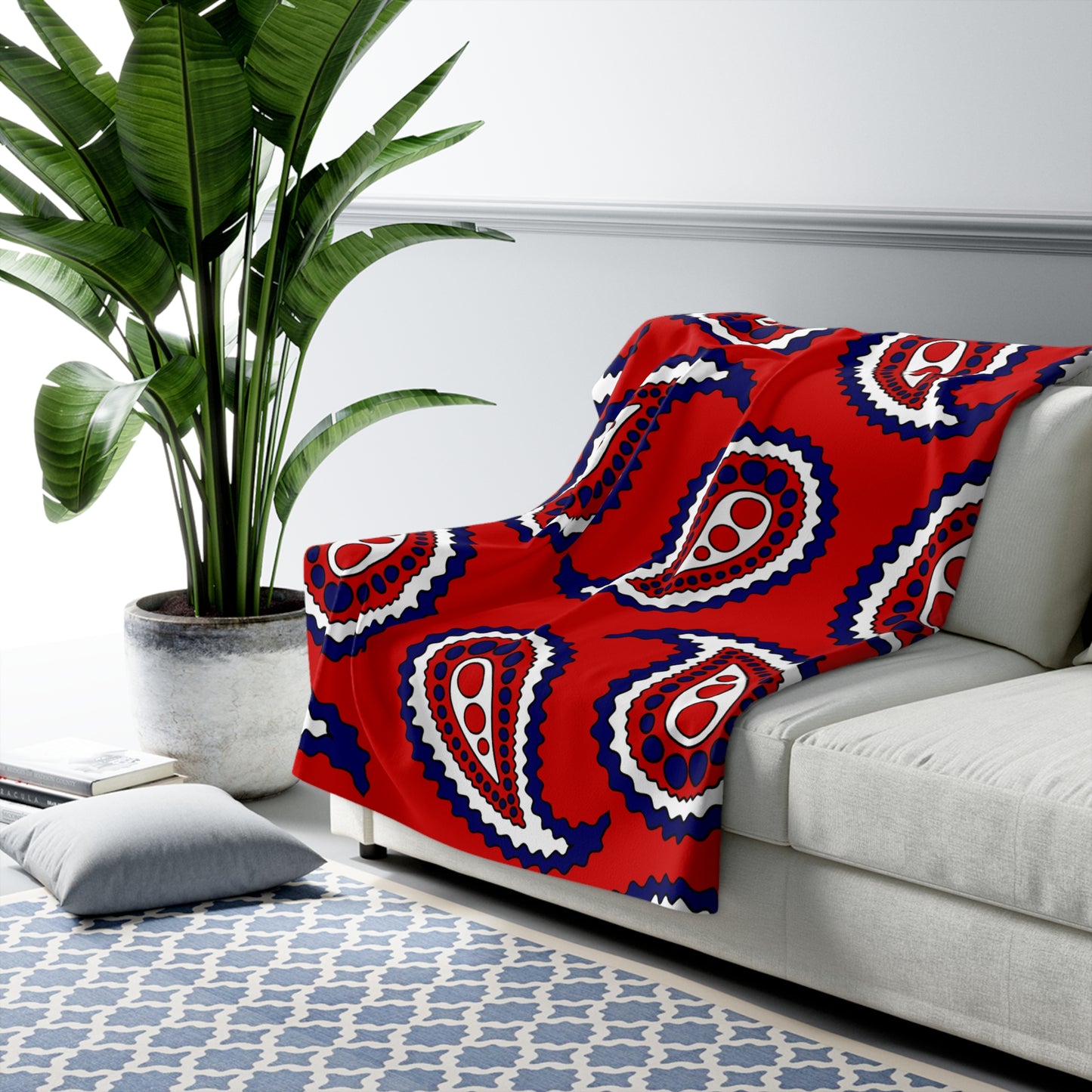 Nepal Retro Paisley Blanket Throw